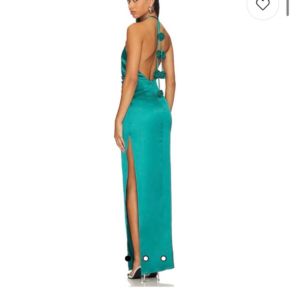Revolve Emaline Gown in Teal Green small NWT - Picture 3 of 6